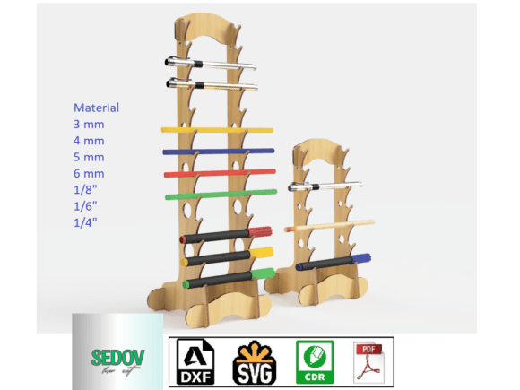 Download Laser Cut Pen Organiser Display Stand - Premium Resources